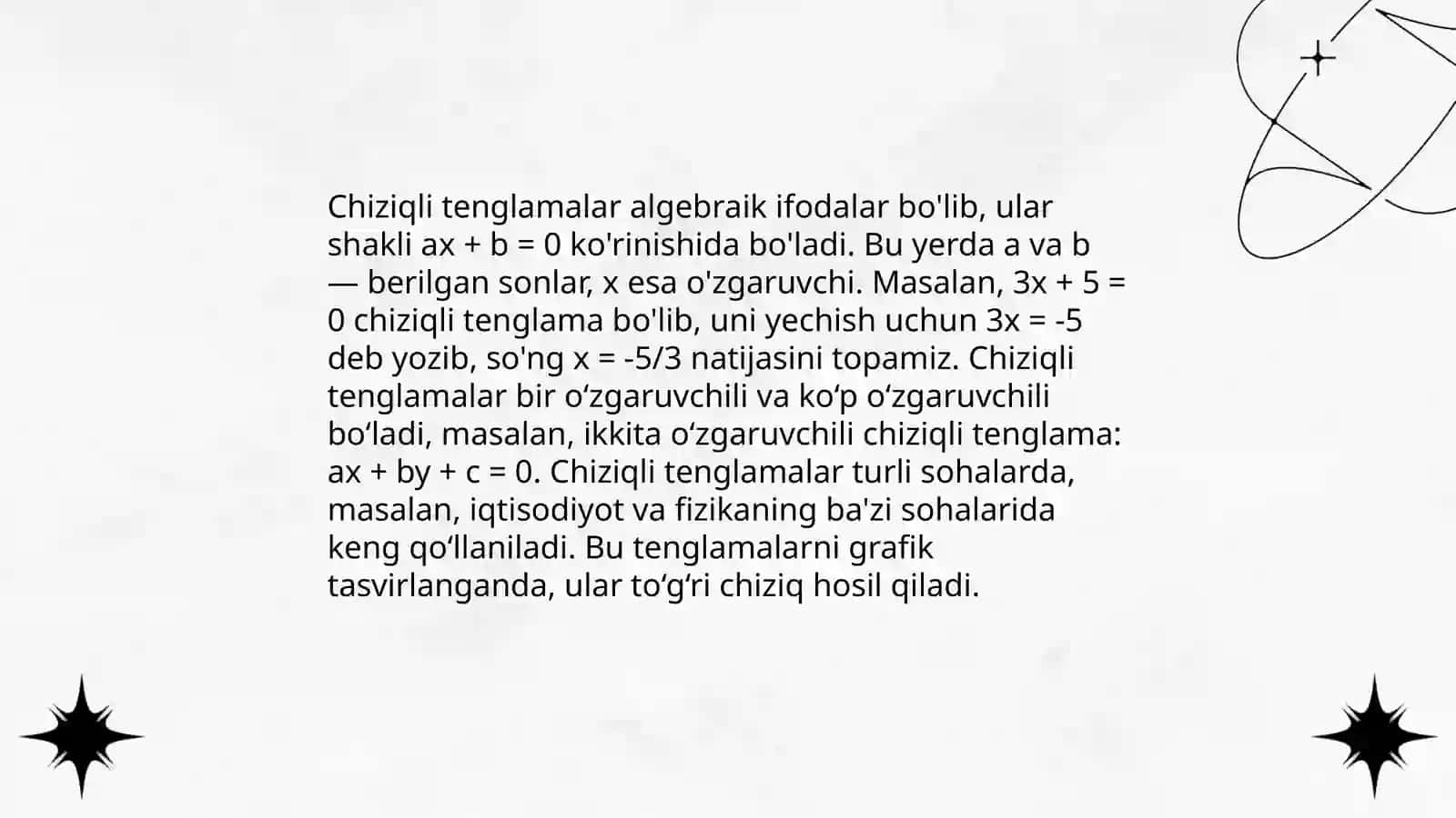 Chiziqli funksiya 4