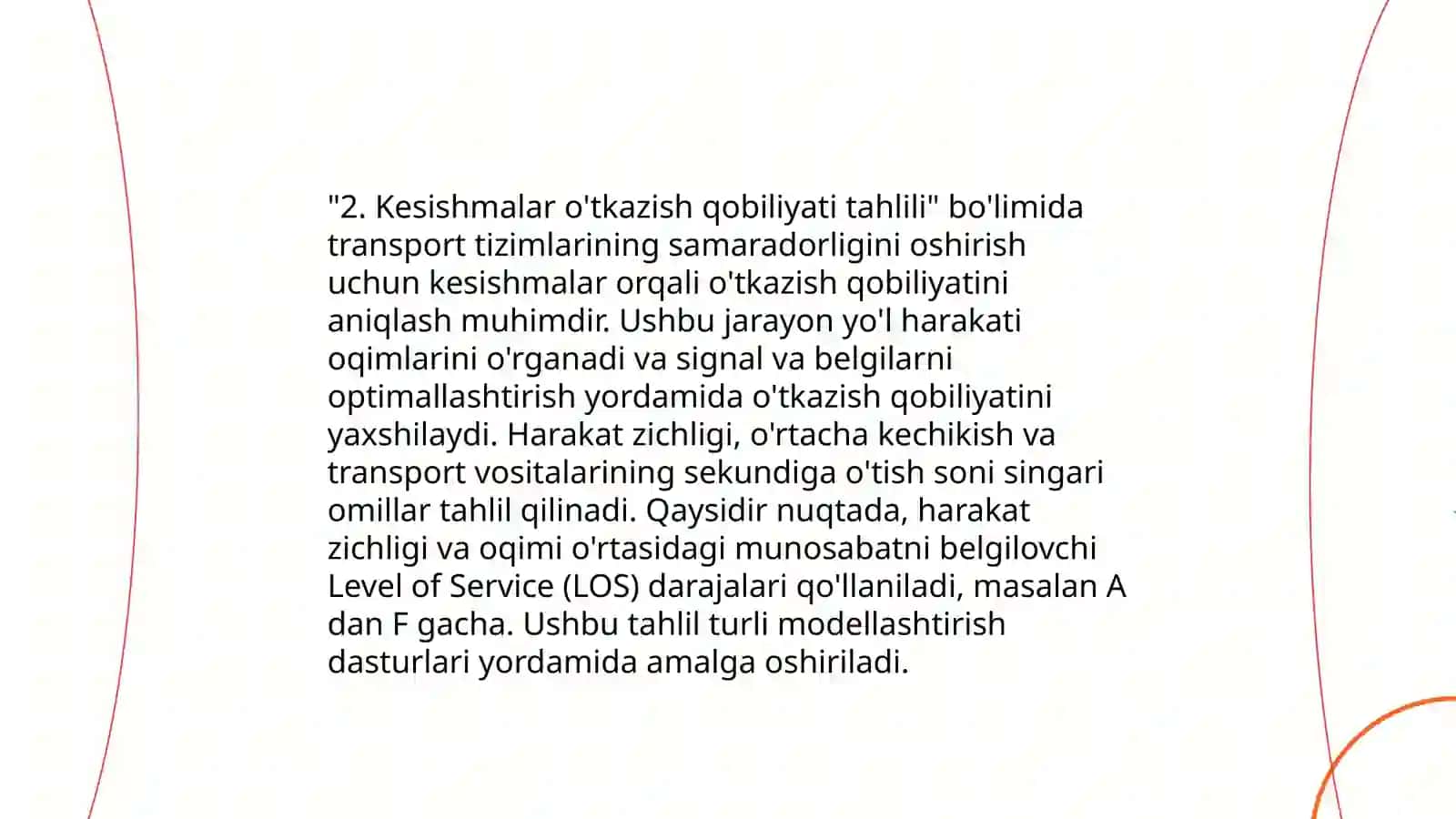 Bir darajadagi kesishmalarni oʻtkazish usullari 4