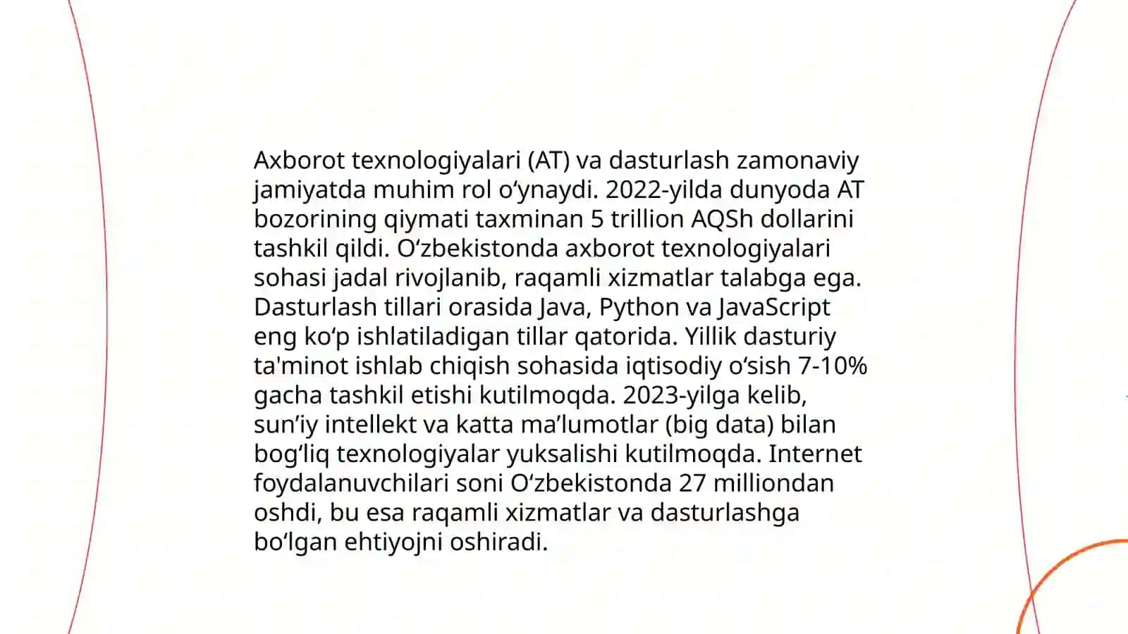 Malakaviy amaliyot taqdimoti Abdumalikova Moʻjiza 4
