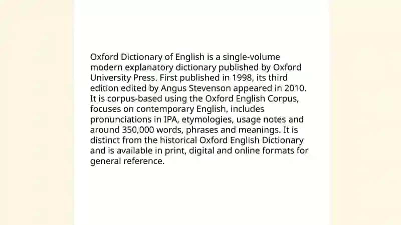 Oxford English Dictionary 4