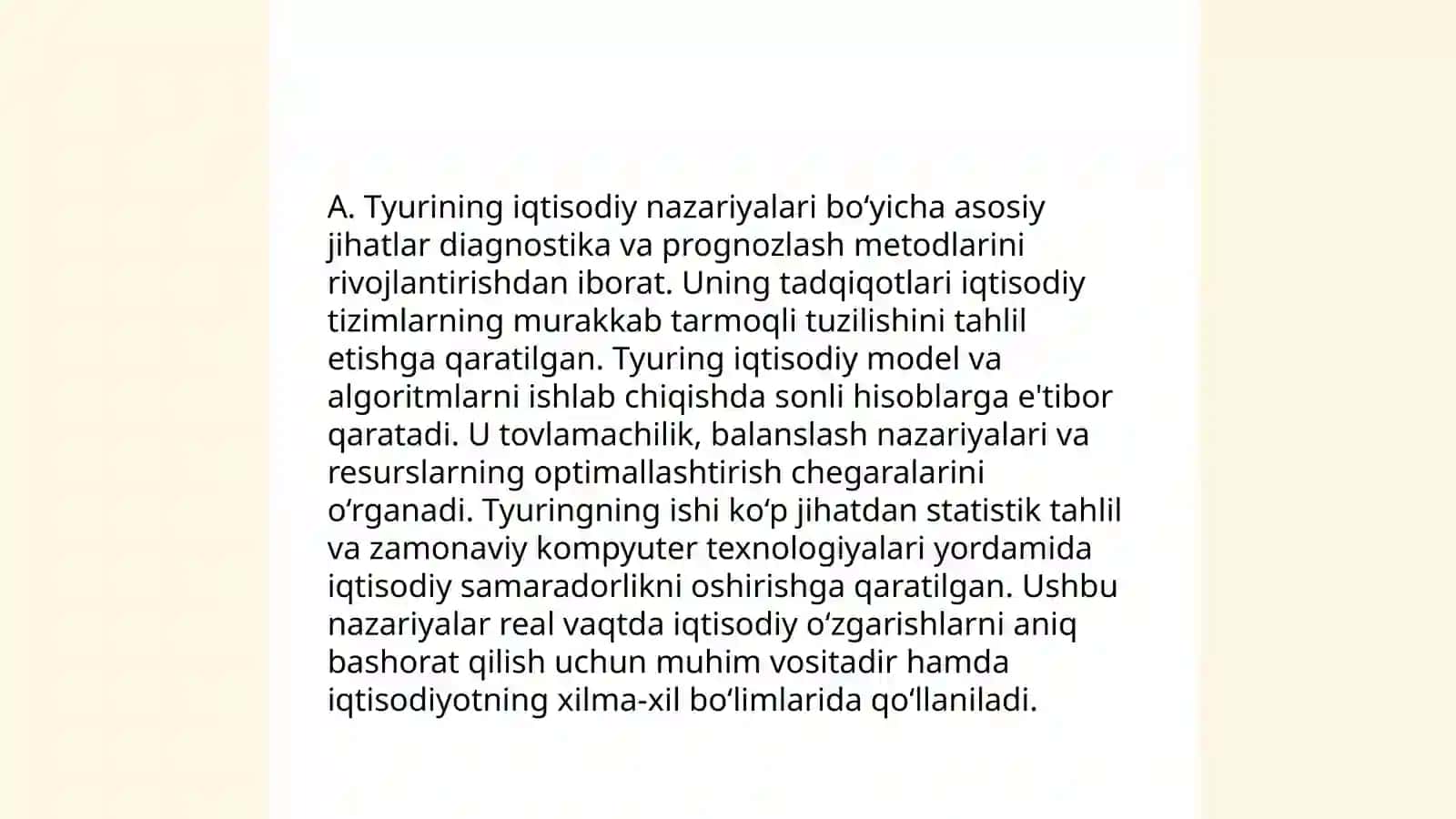 A.Tyurgoning iqtisodiyot ta’limotlari 4