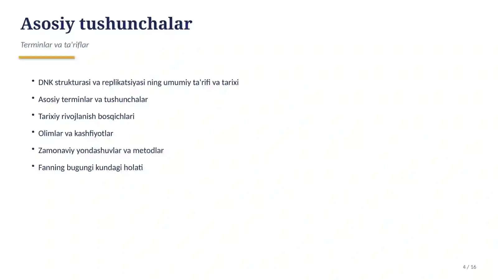 DNK strukturasi va replikatsiyasi 4