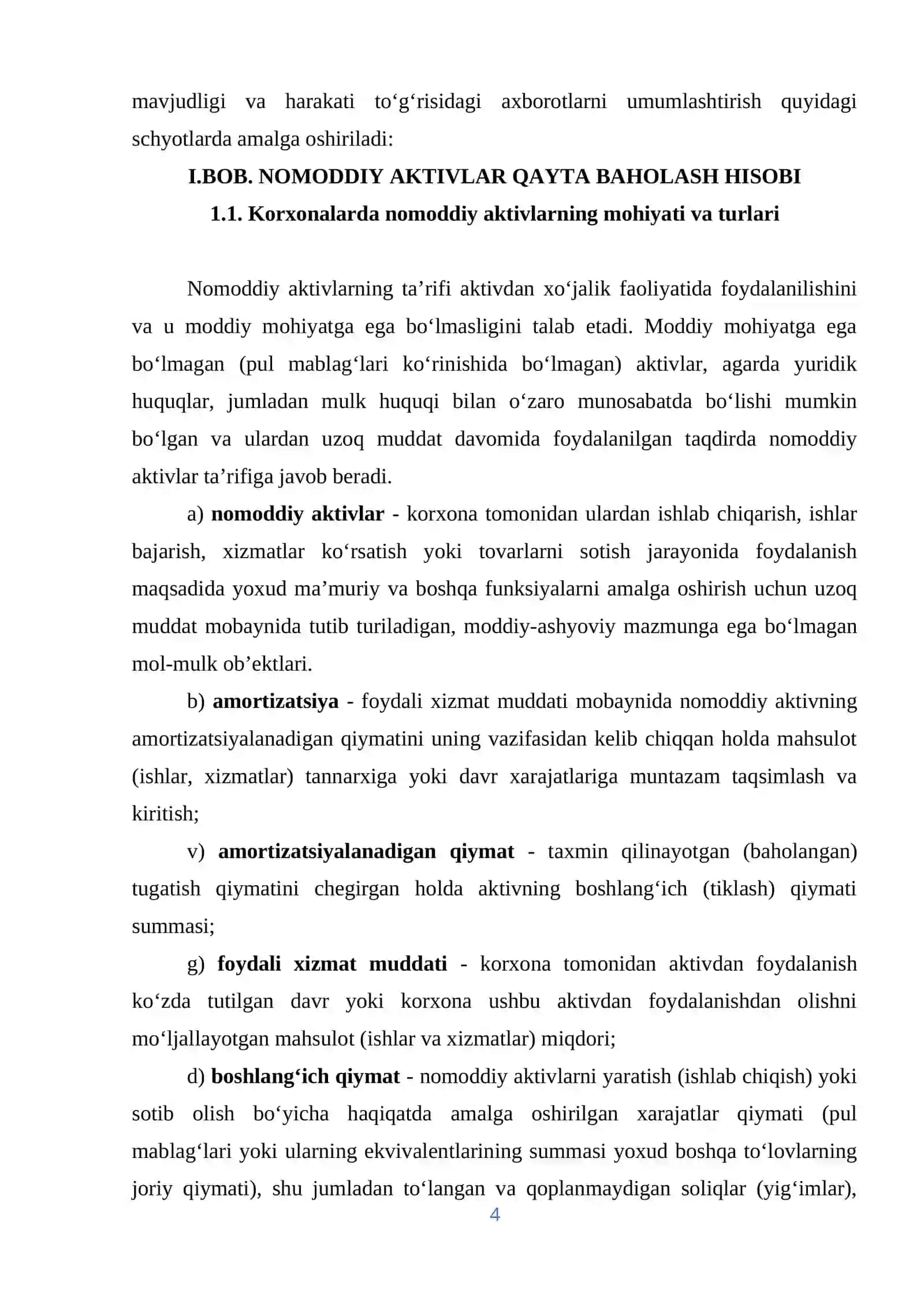 NOMODDIY AKTIVLARNI QAYTA BAHOLASH 4