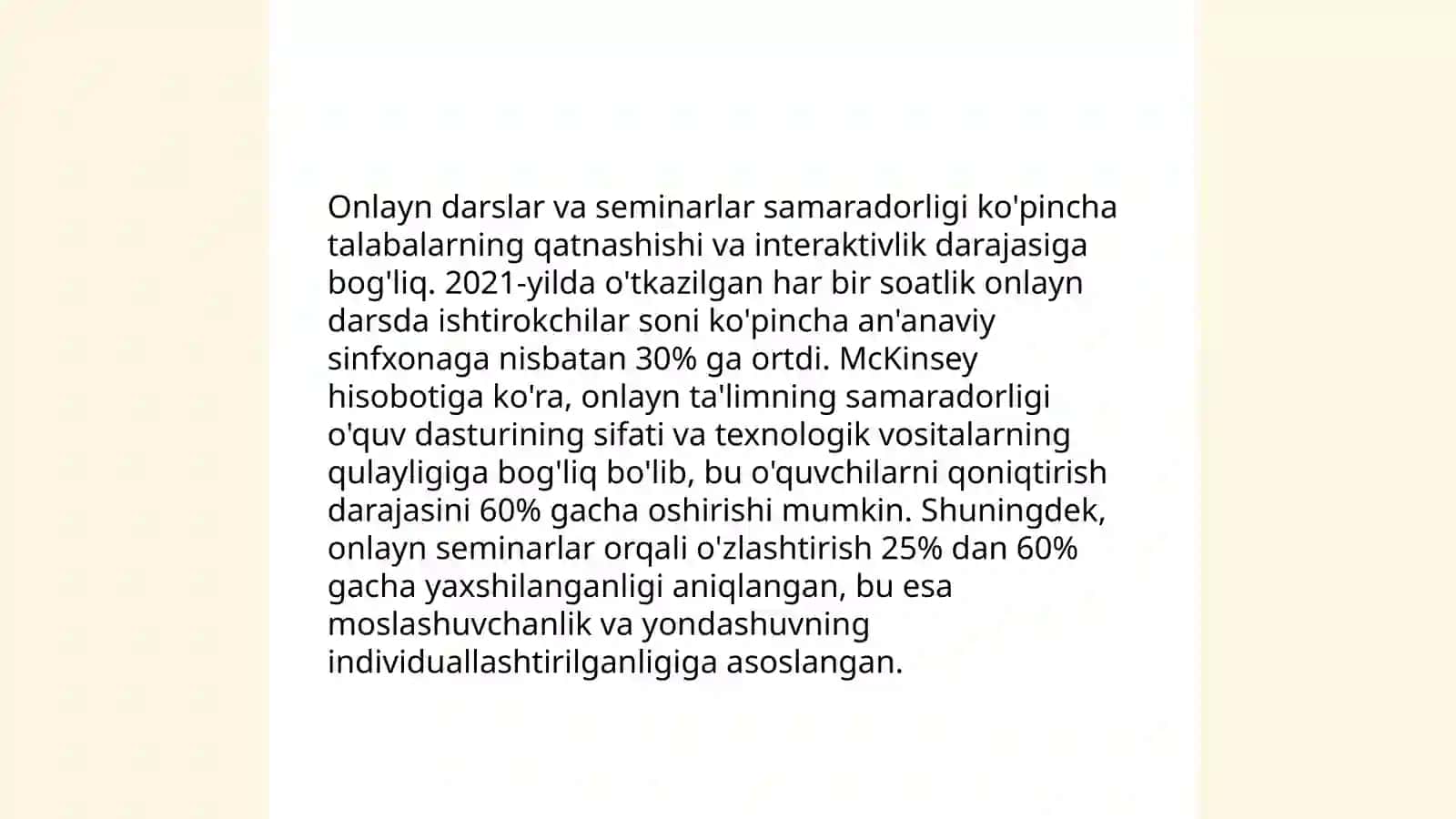 Pandemiyaning Oliy ta’lim tizimiga ta’siri tahlili 4