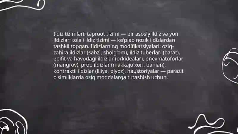 O'simliklar morfologiyasi 4