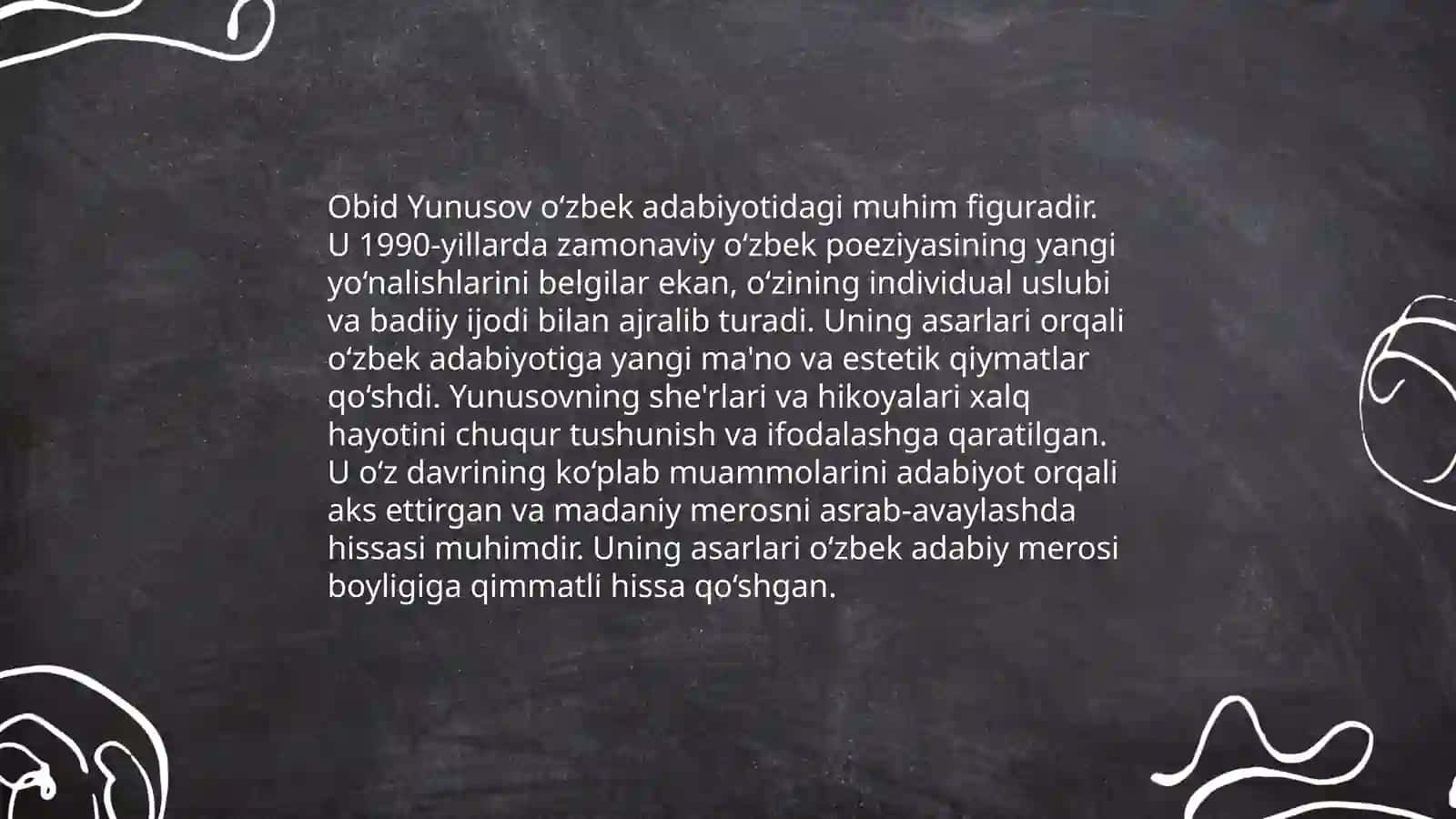 Obid Yunusovning tarjimayi holi 4