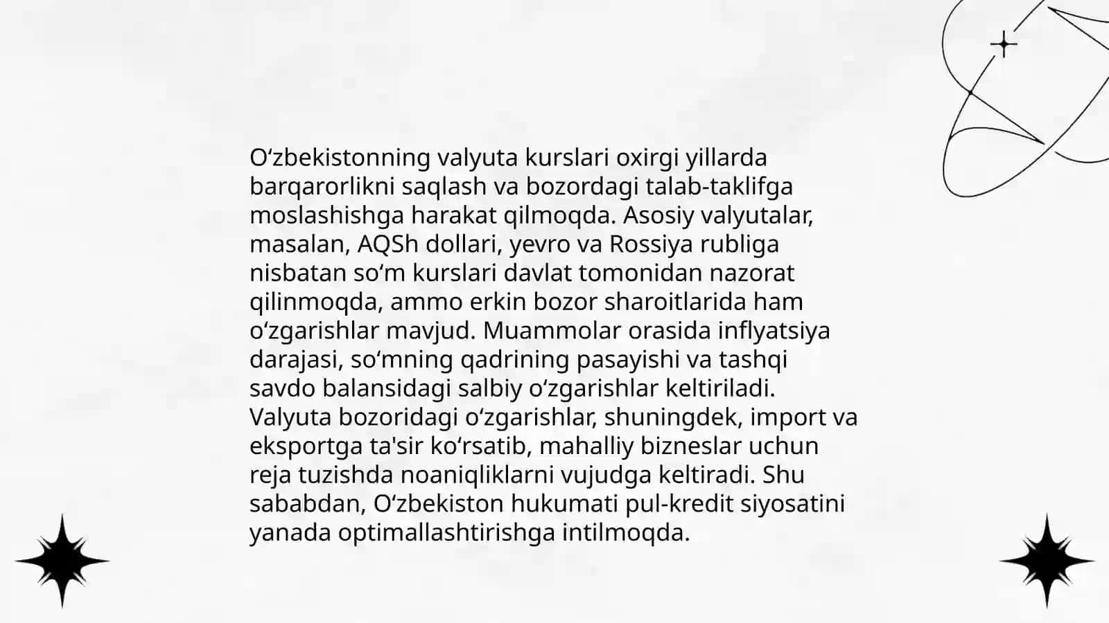 Oʻzbekistonning xalqaro valyuta siyosati 4