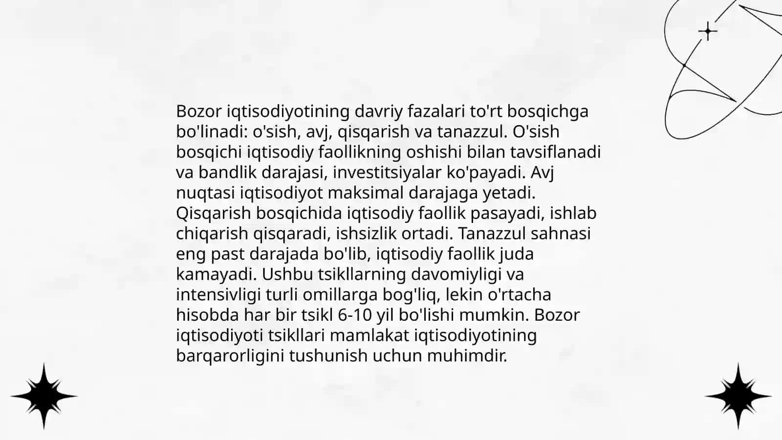 Iqtisodiy tsikllar nazariyasi 4