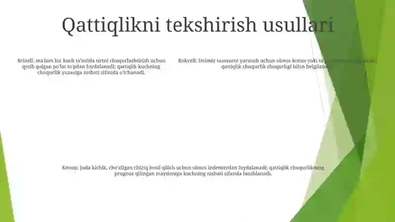 Qattiqlik OʻLchash Vositalari 4