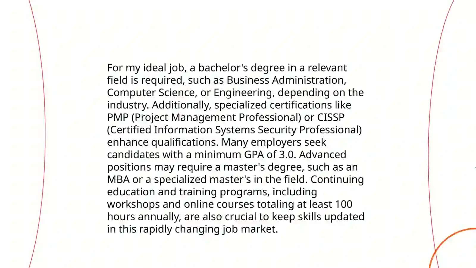 Skills Required for My Ideal Job 4