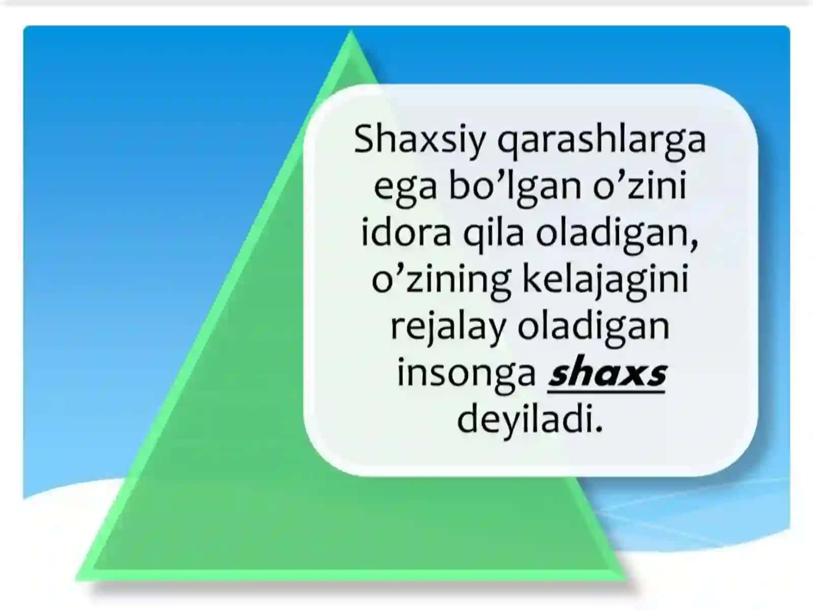 Shaxsni õrganishga turlicha yondashuv 4