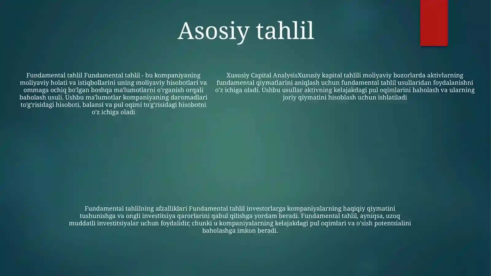 Xususiy KapitalTahlili 4