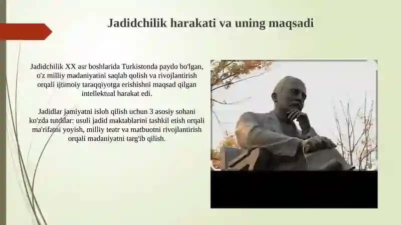 Jadid maktablari ochilishida Abdulla Avloniy ning oʻrni va roli 4