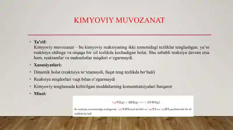 Geterogen sistemalar. Kimyoviy muvozanat. Geterogen sistemalardagi fazoviy muvozanat. 4