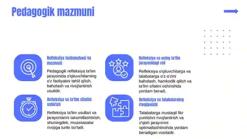 Pedagogik faoliyatda kasbiy refleksiya 4