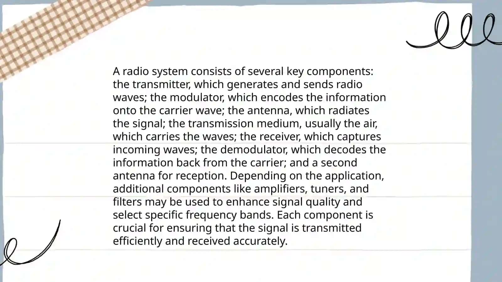 What's radio communication 4