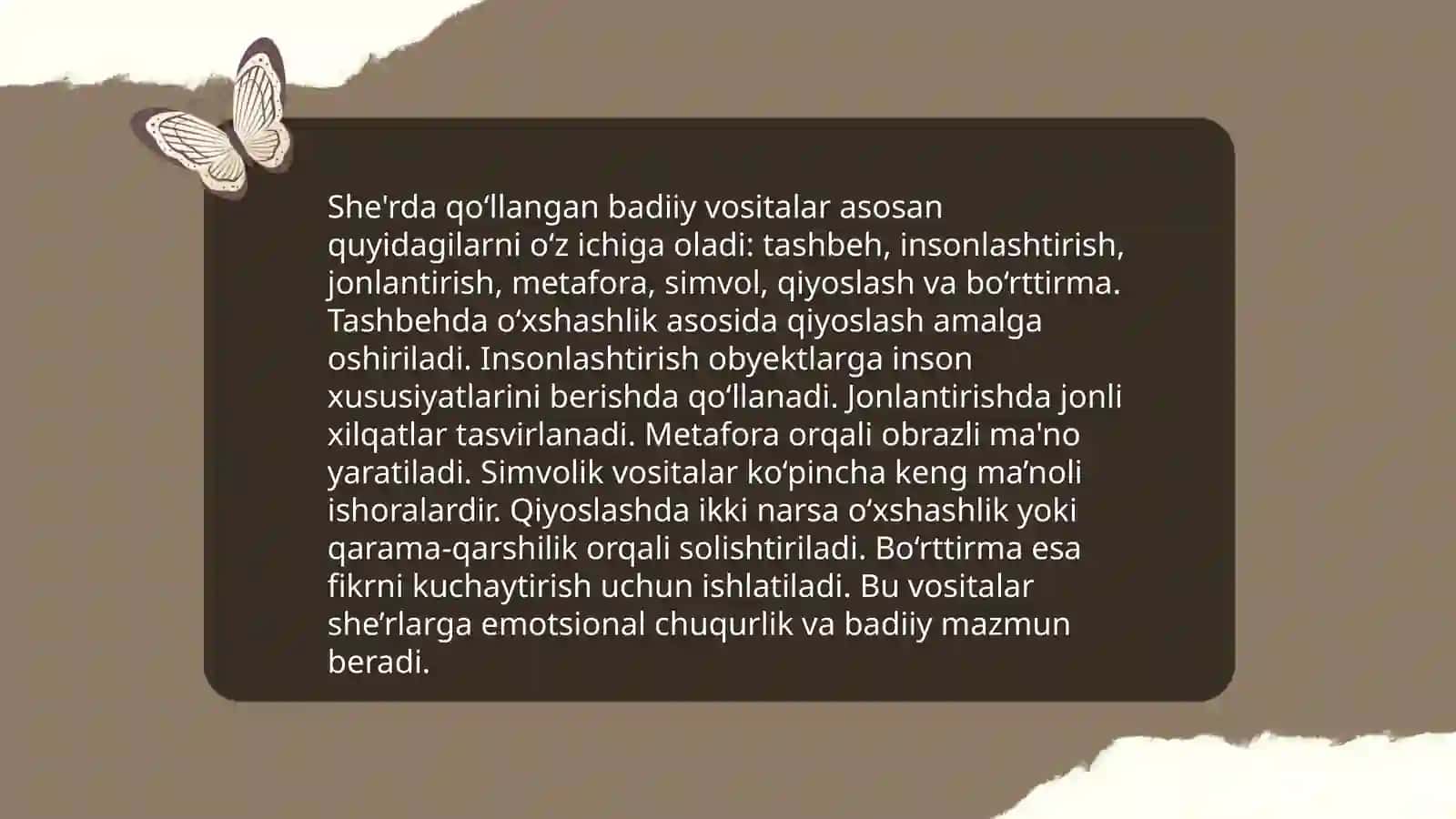 She'r matni tahlili 4
