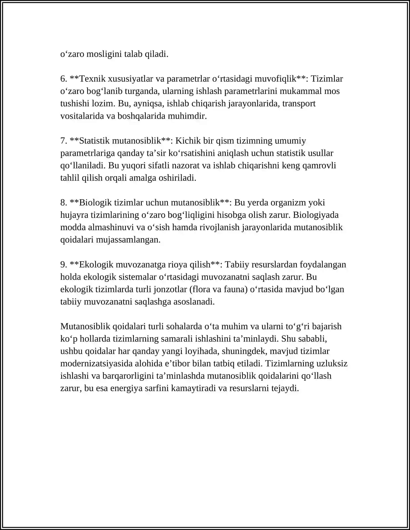 MUTANOSIBLI QO’SHMA GAPLAR 4