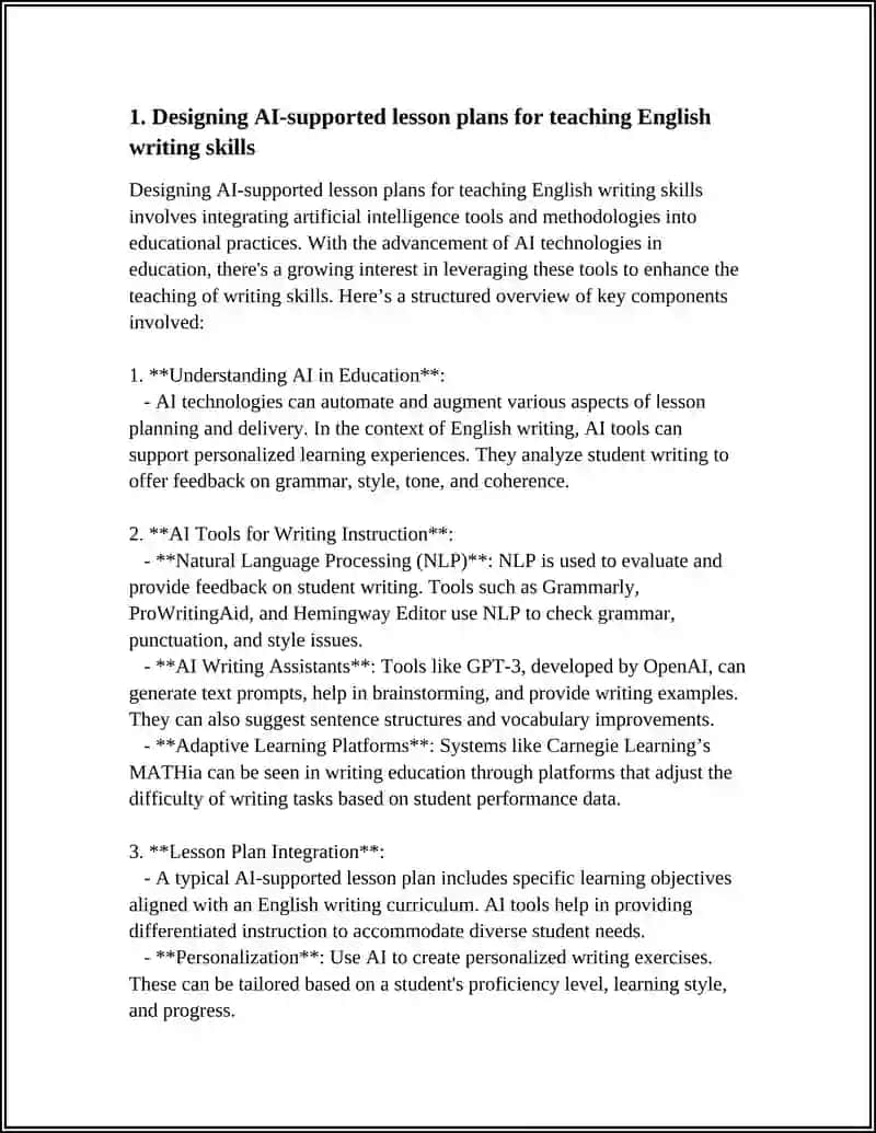 Integrating Artificial Intelligence Tools in Teaching English Writing Skills 4