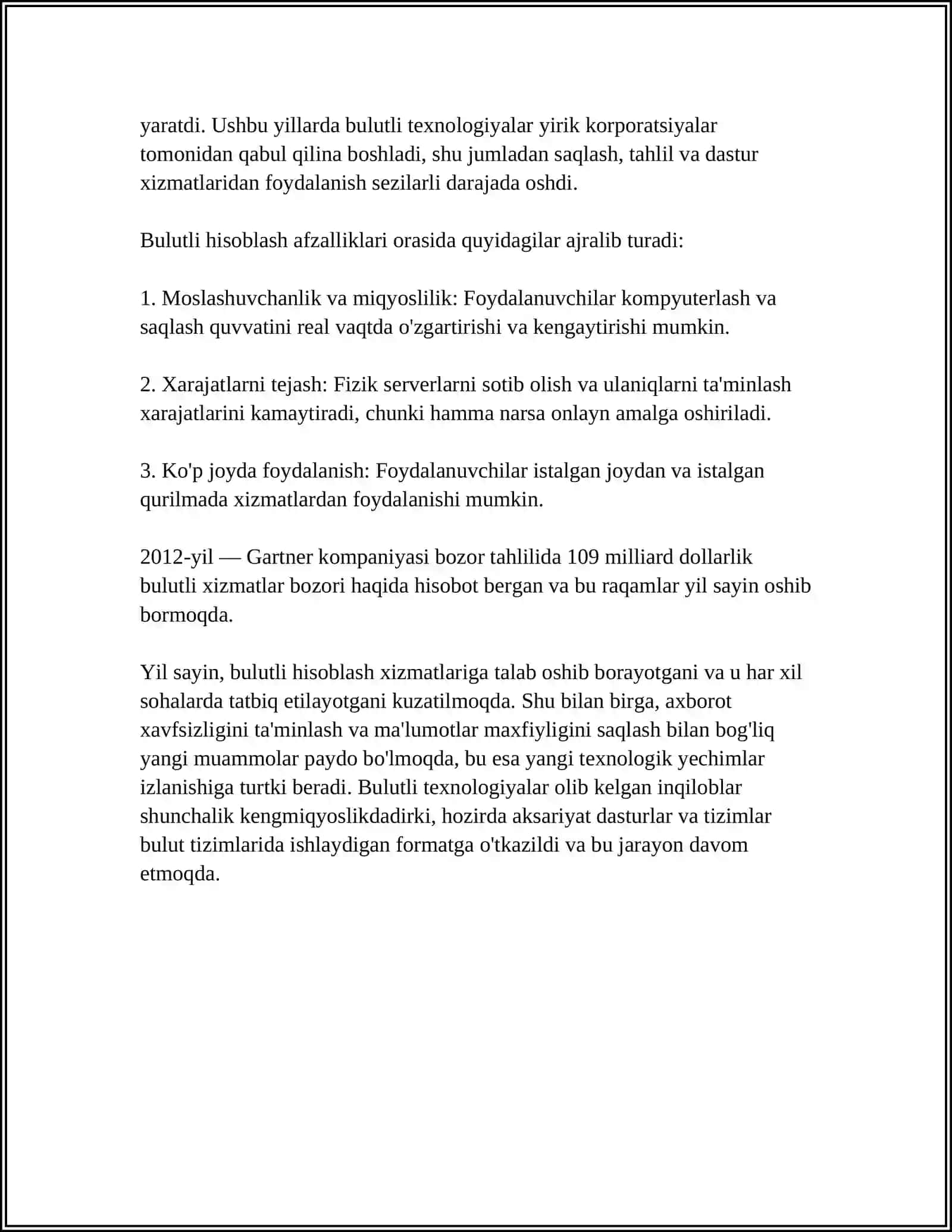 Bulutli hisoblash tushunchasi va tarixi 4