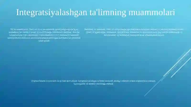 Integratsiyalashgan Ta'lim 4