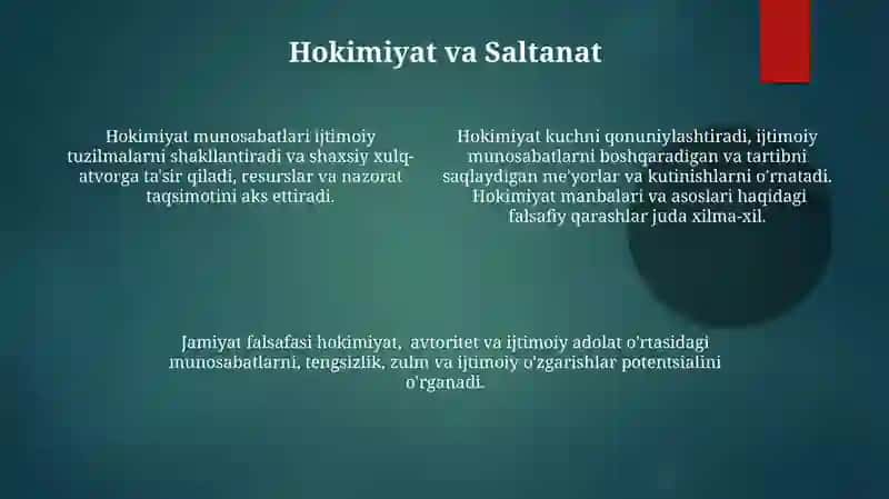 Jamiyat falsafasi 4