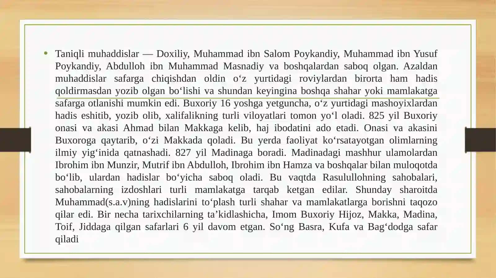 Imom Al-Buxoriyning Pedagogik Qarashlari 4