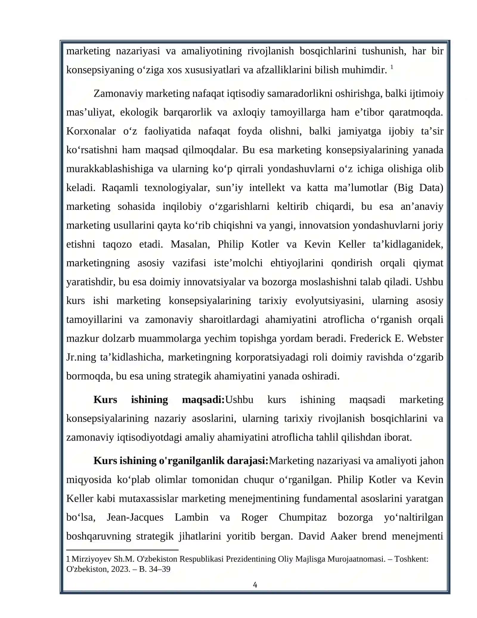 MARKETING KONSEPSIYALARI VA RIVOJLANISHI 4