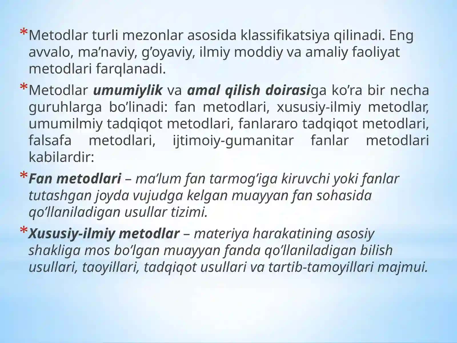 FALSAFADA METOD VA METODOLOGIYA 4