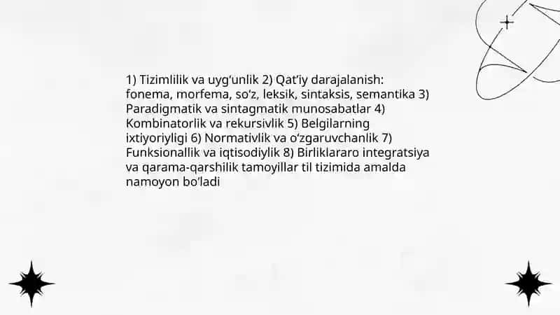 Tilning tizim sifatidagi mohiyati 4