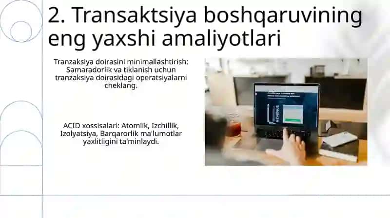 Tranzaktsiyalarni boshqarishda SQL soʻrovlari 4