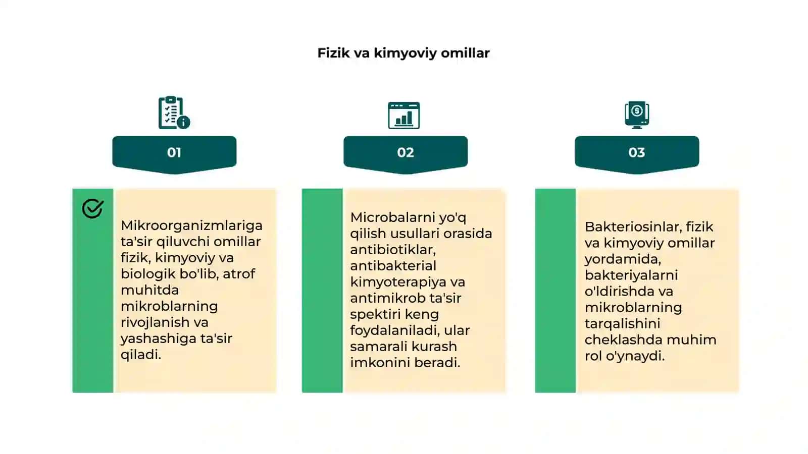 Mikroorganizmlarga ta'sir qiluvchi omillar 4