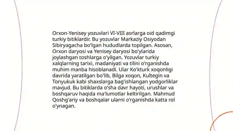 Qadimgi turkiy yozuvlar va yodnomalar(bitiktosh) 4