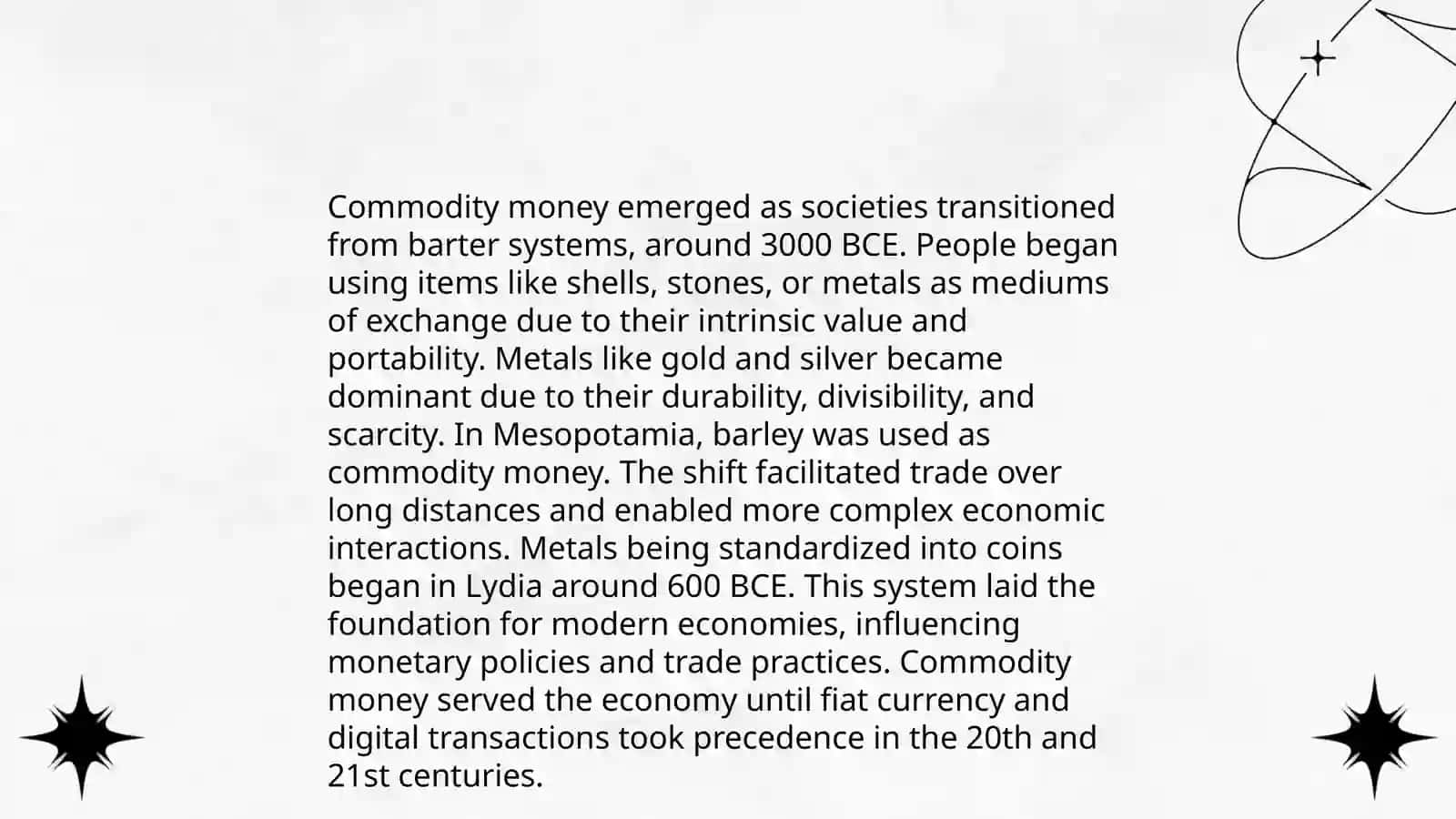 The history of money.Money and its functions in modern economies 4