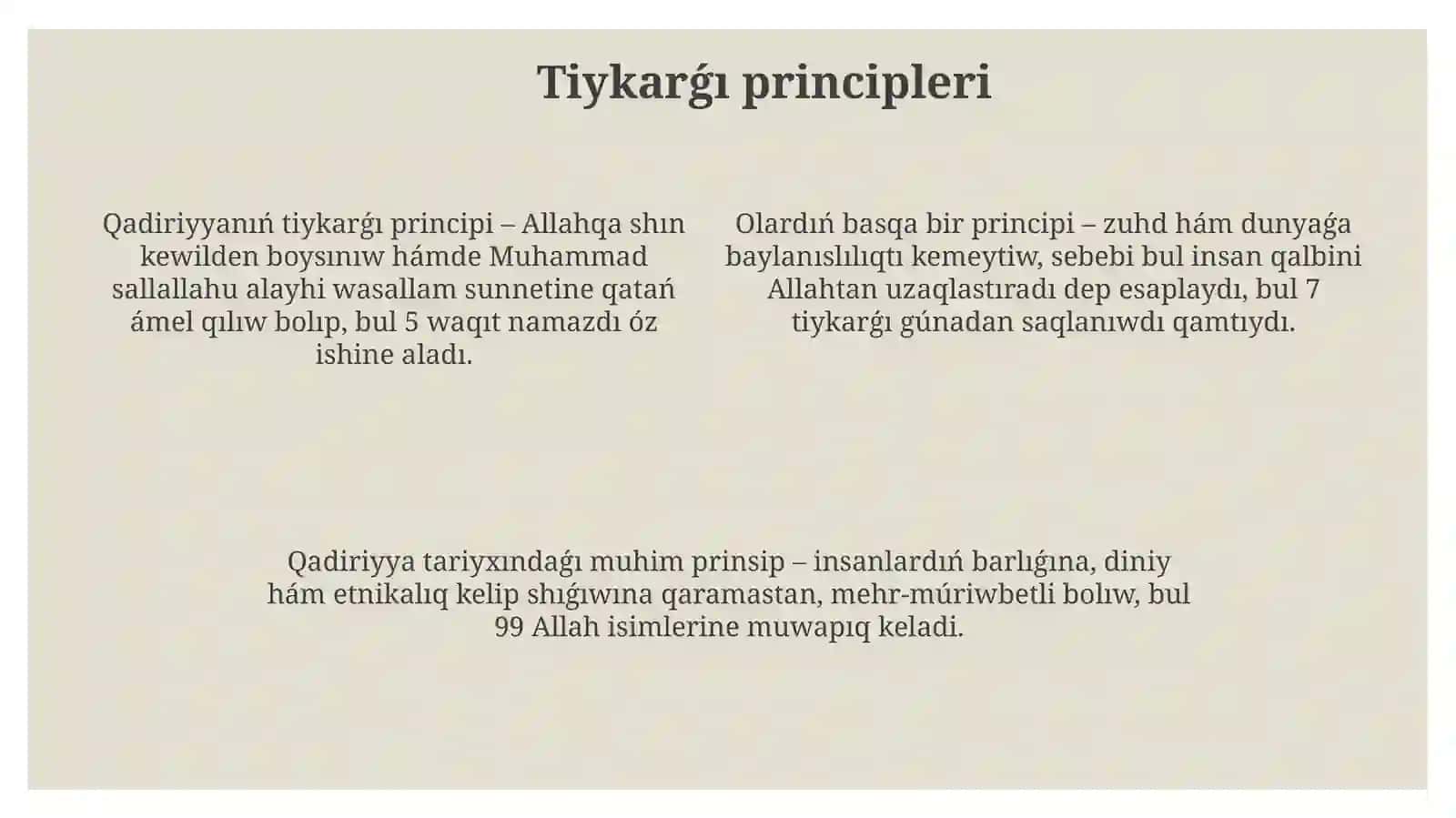 Qadiriyatlar filosofiyasi 4