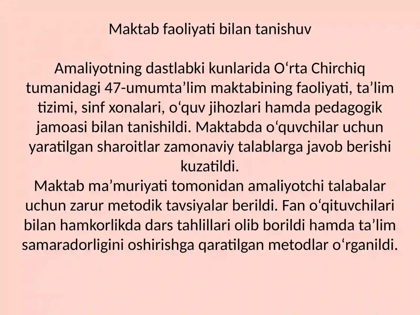 Pedagogik amaliyot oliy ta’lim tizimi 4