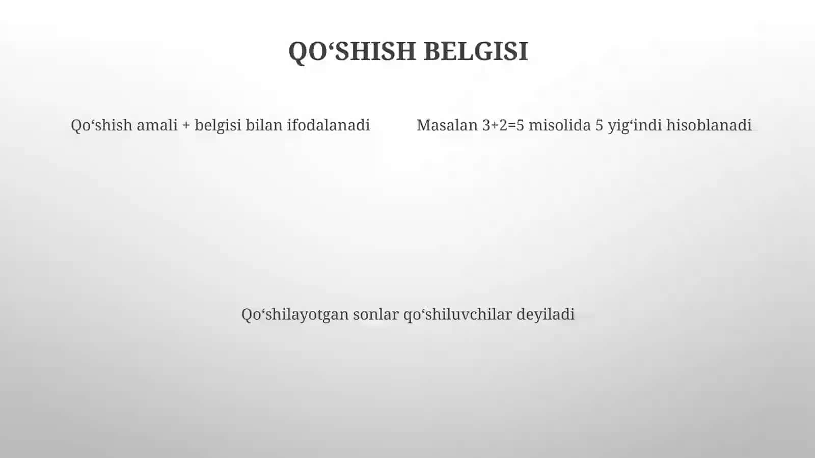 Sonlarni qo'shish 4