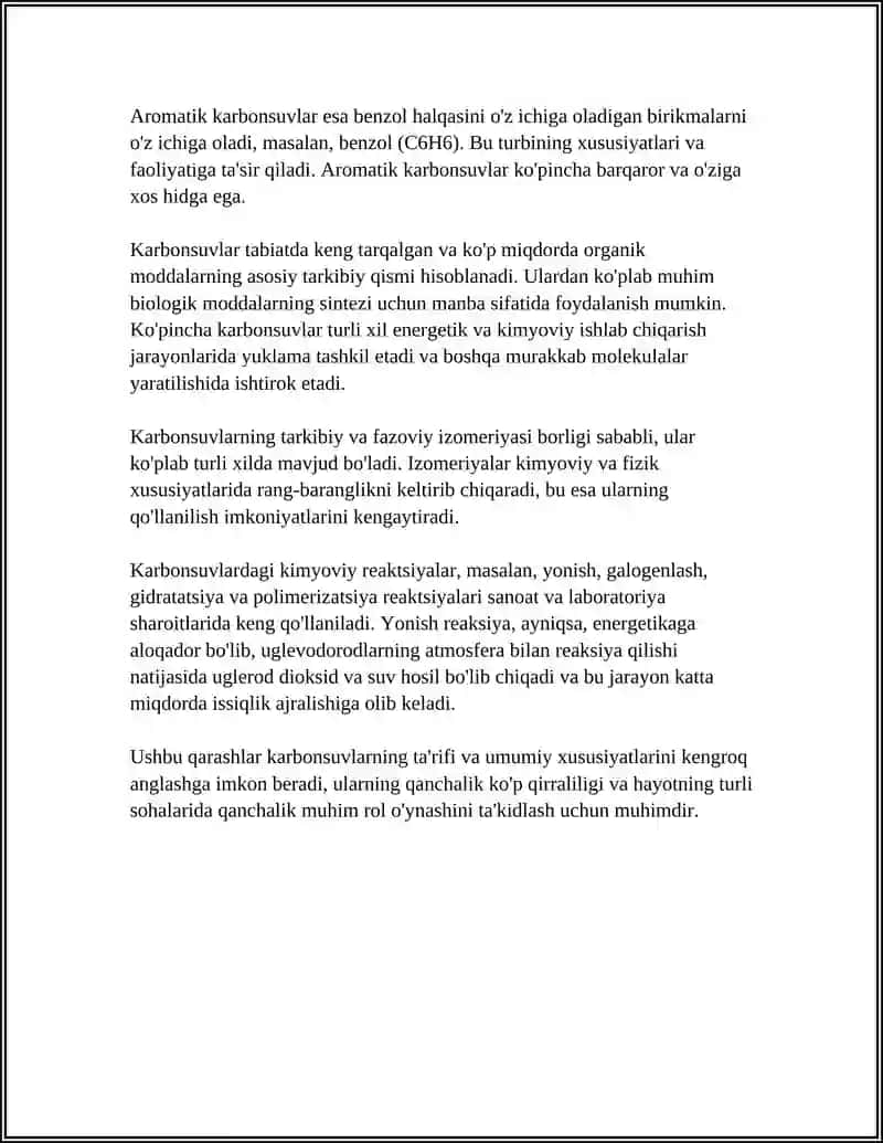 Karbonsuvlar 4