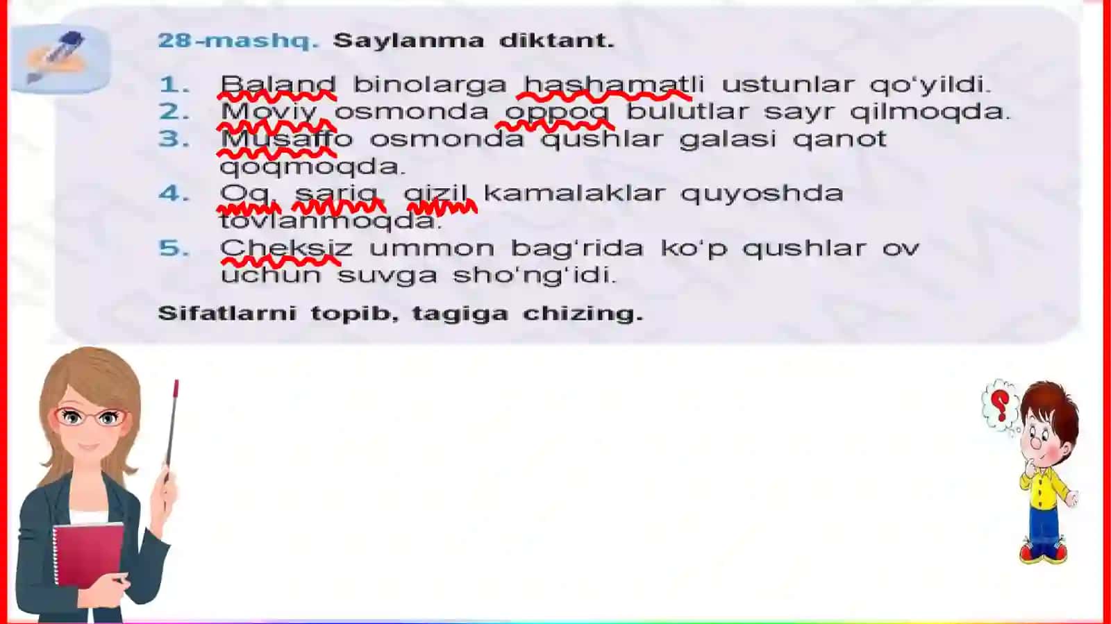 O`z va ko`chma ma`noli sifatlar 4