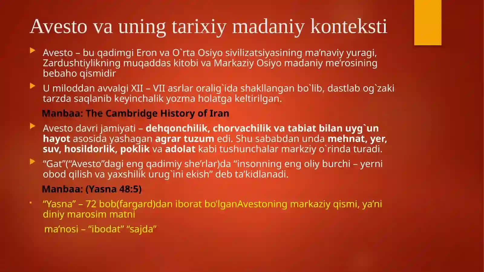 Avestovauning iqtisodiy qarashlari 4
