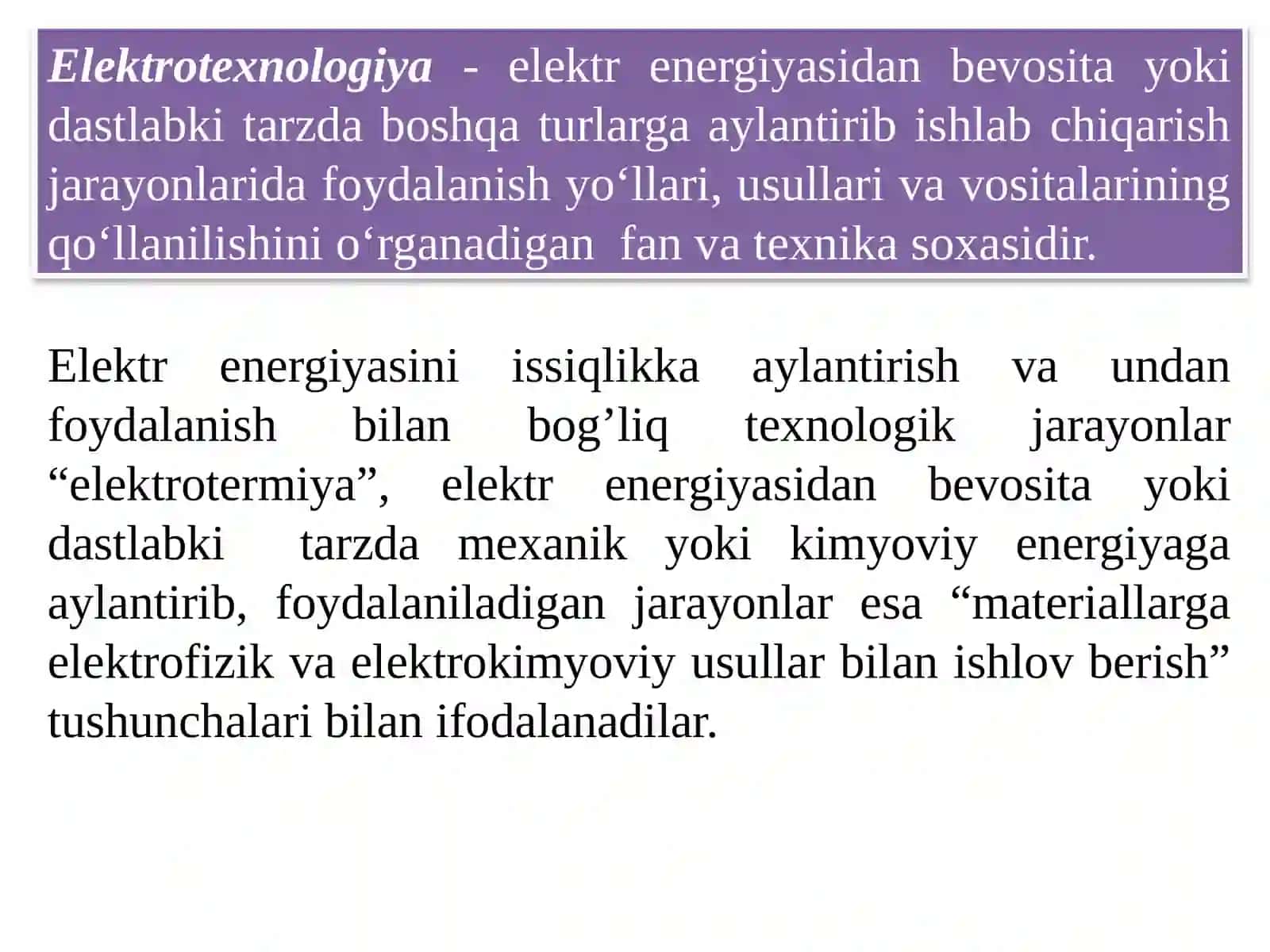 Elektrotexnologiya 4