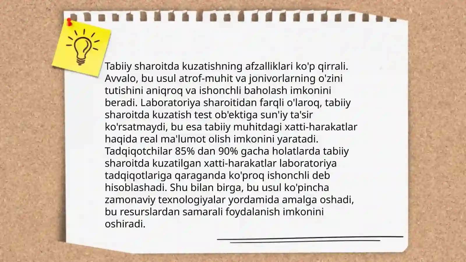 Kuzatish usullari va turlari 4