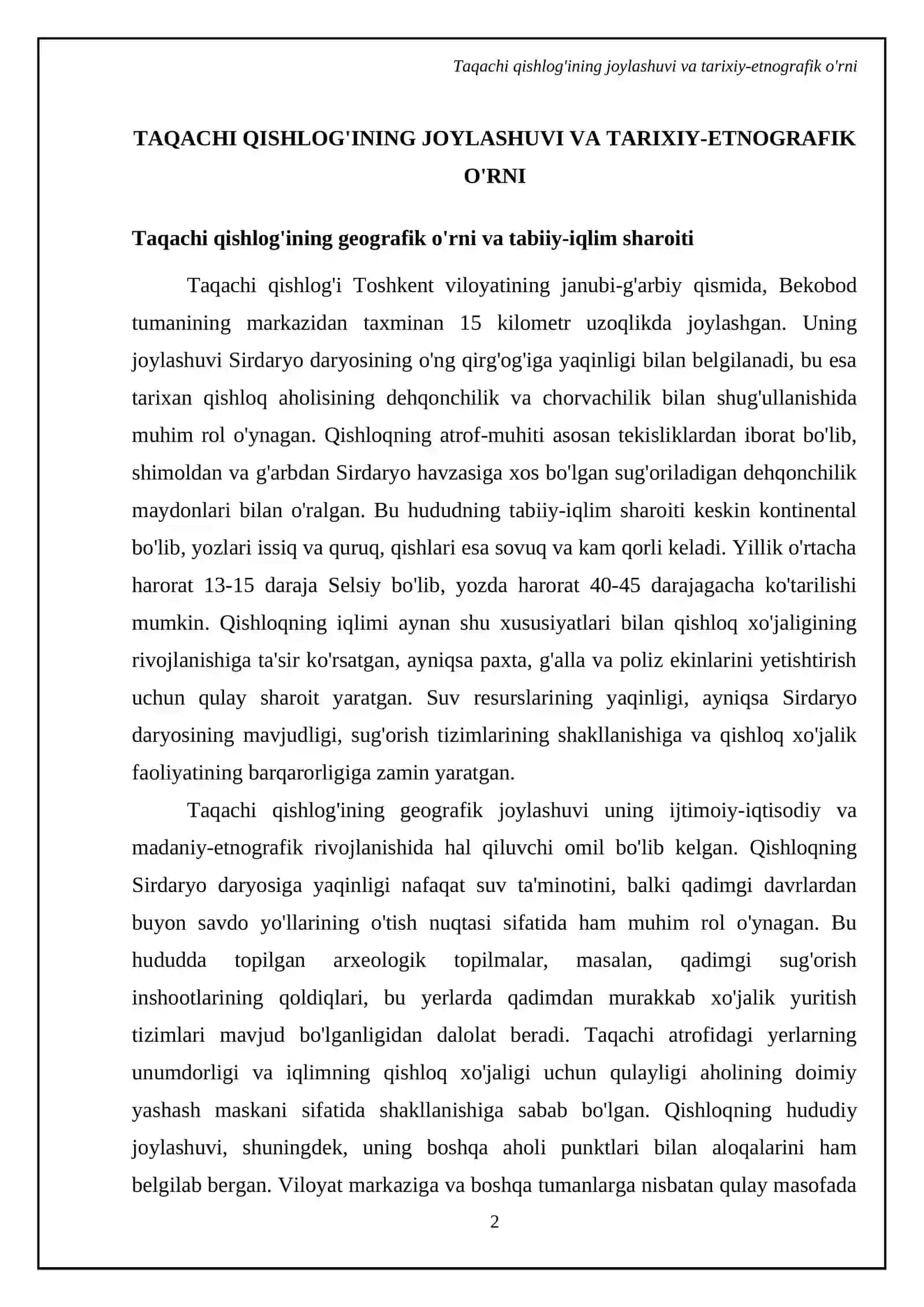 Taqachi qishlog'ining etnologiyasi 4