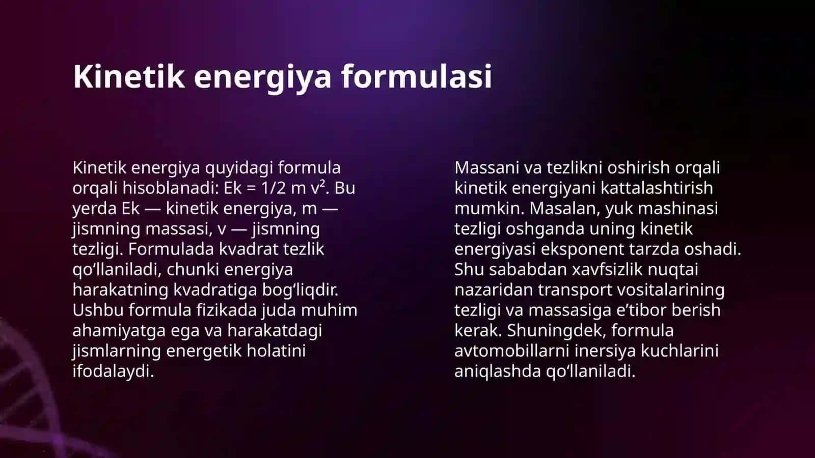 KINETIK VA POTENSIAL ENERGIYA 4