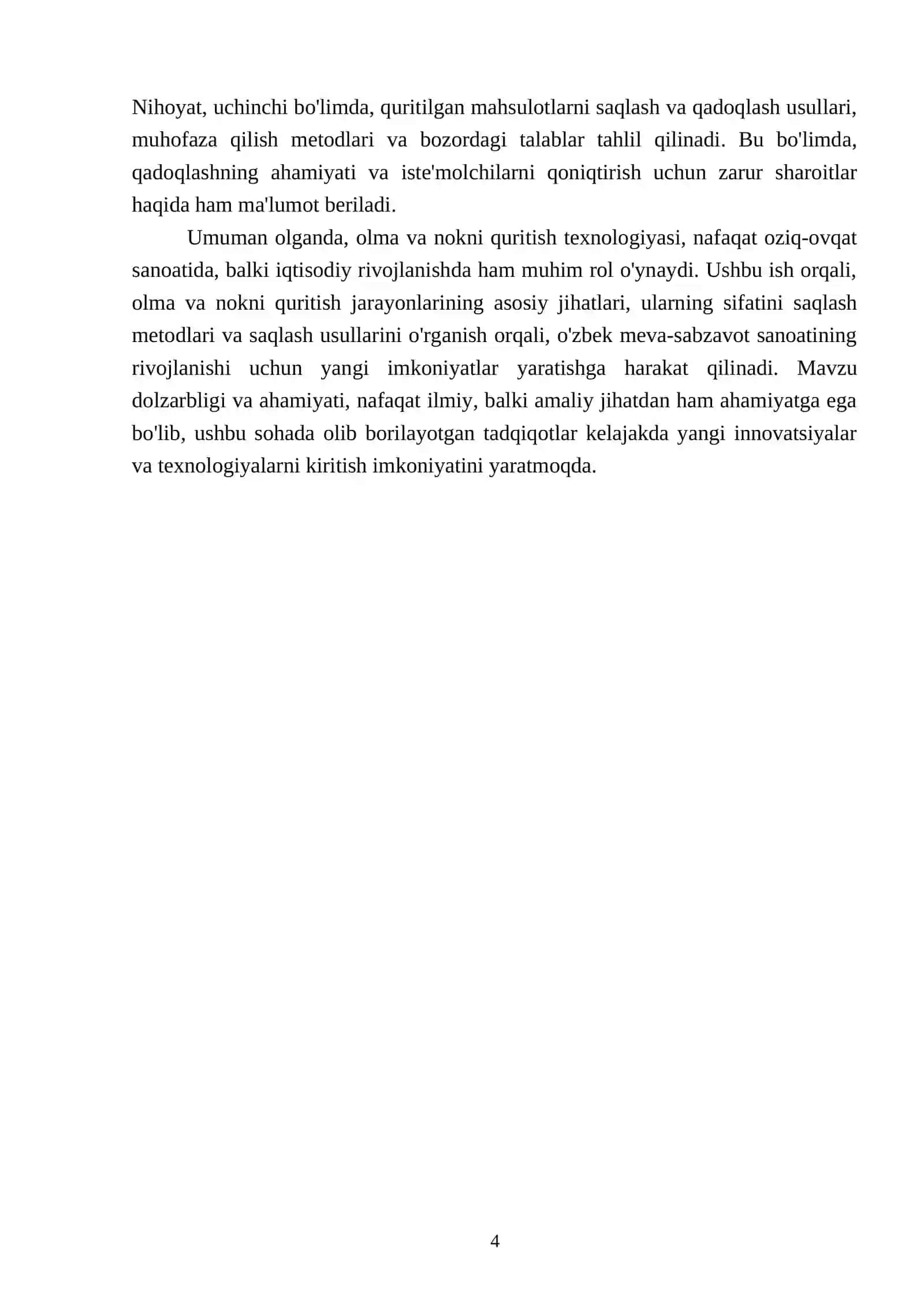 Olma va nokni quritish texnalogiyasi 4