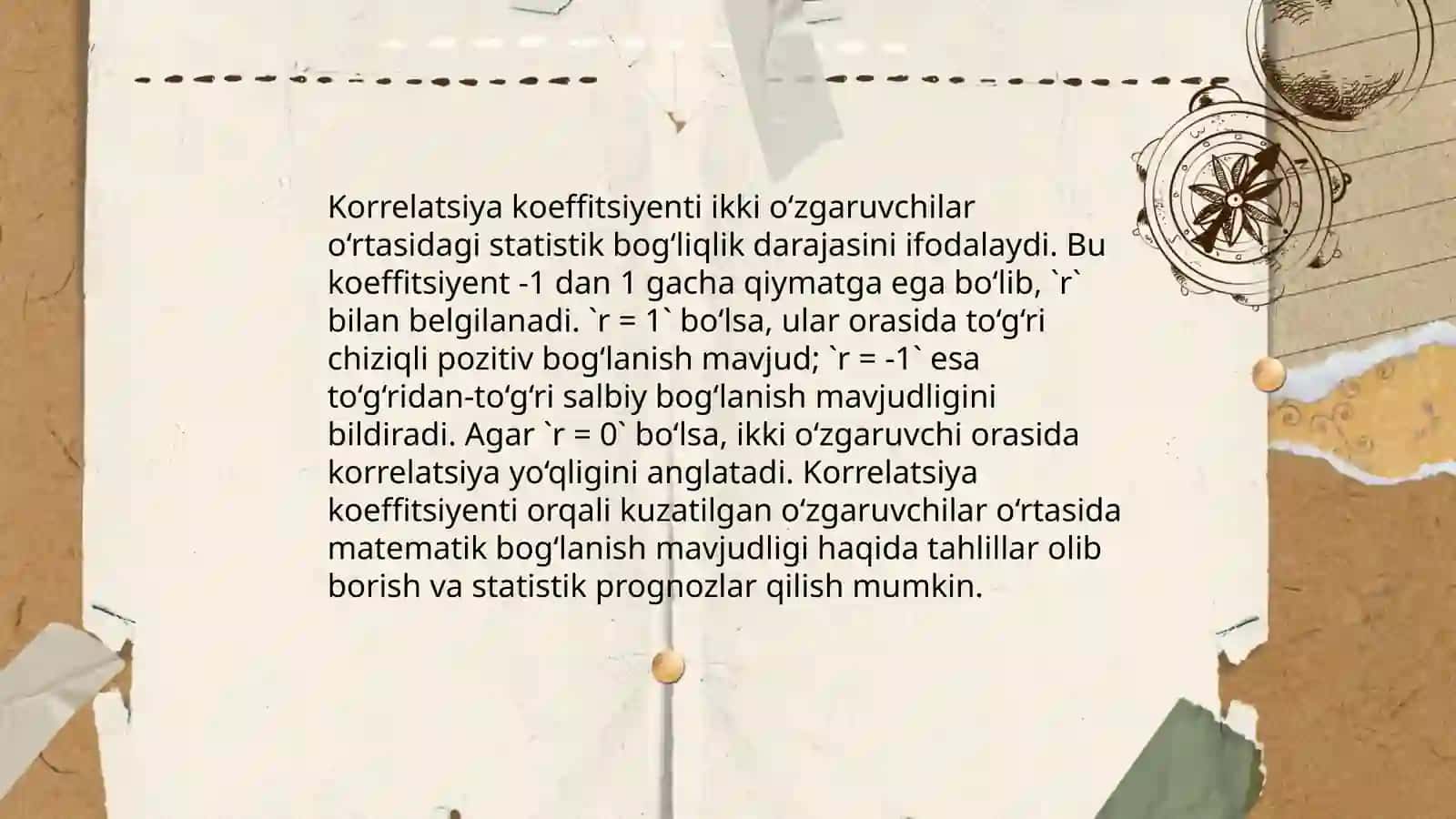 Juft korrelyatsion bogʻlanish 4