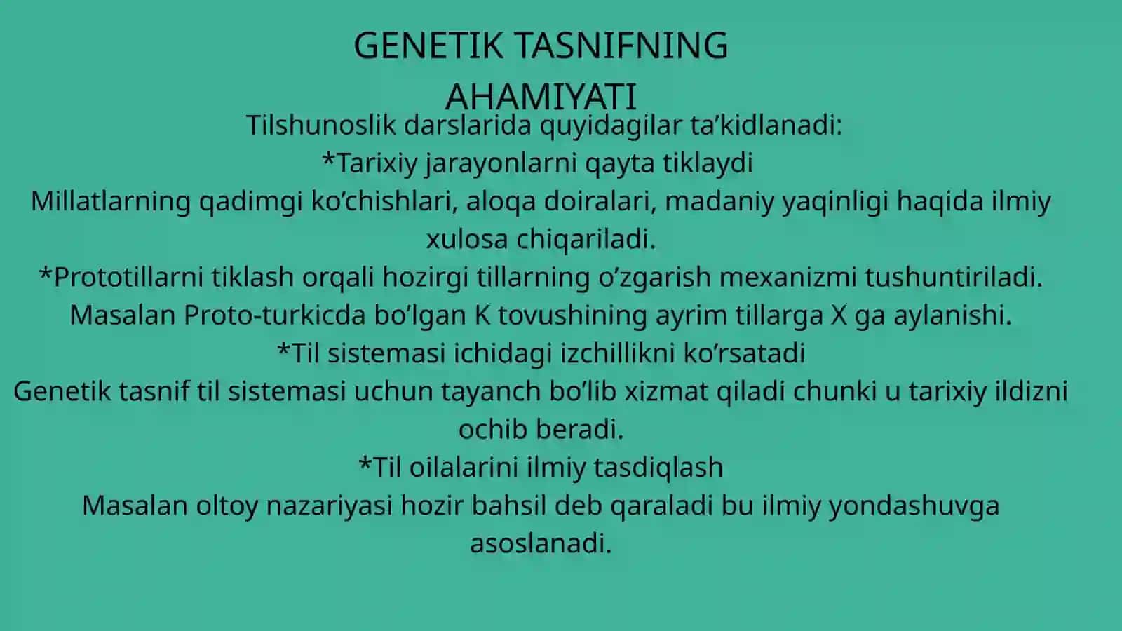 Genetik Tasnif 4