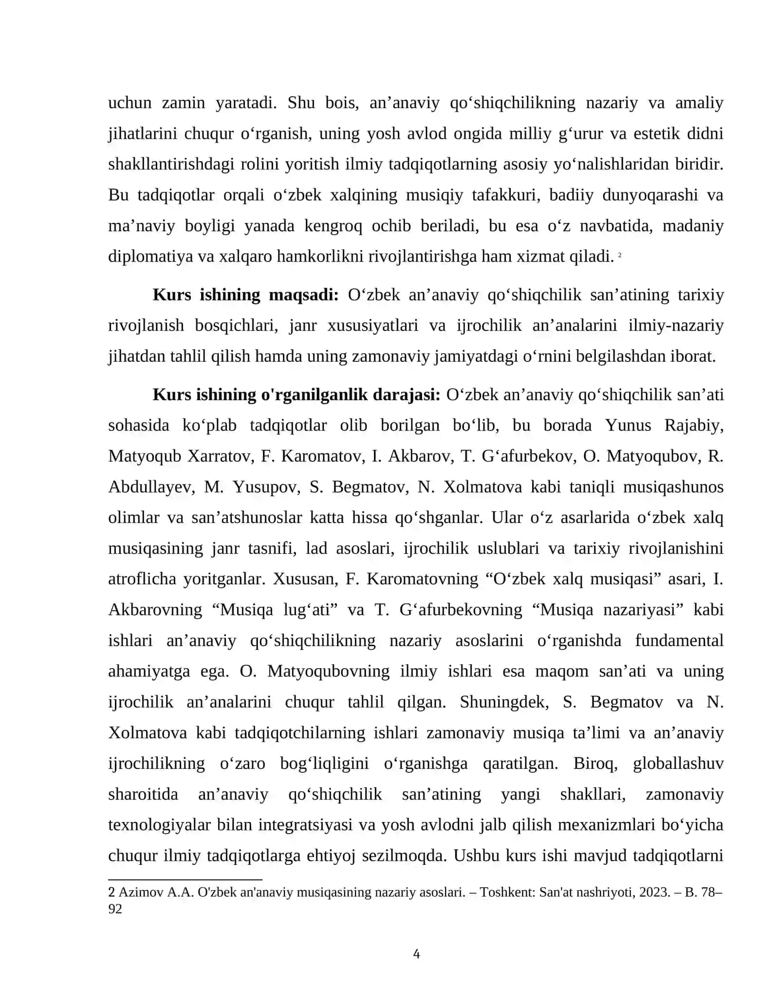 O'ZBEK ANANAVIY QO'SHIQCHILIK SAN'ATI 4