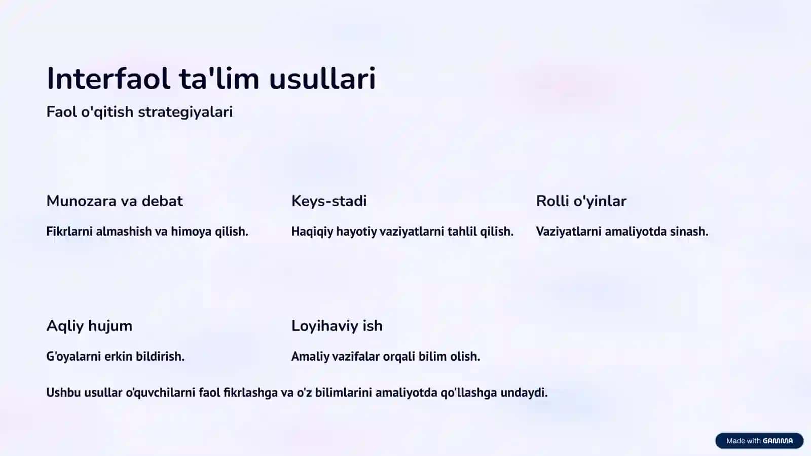 Interfaol ta'limning mazmuni va samaradorligi 4