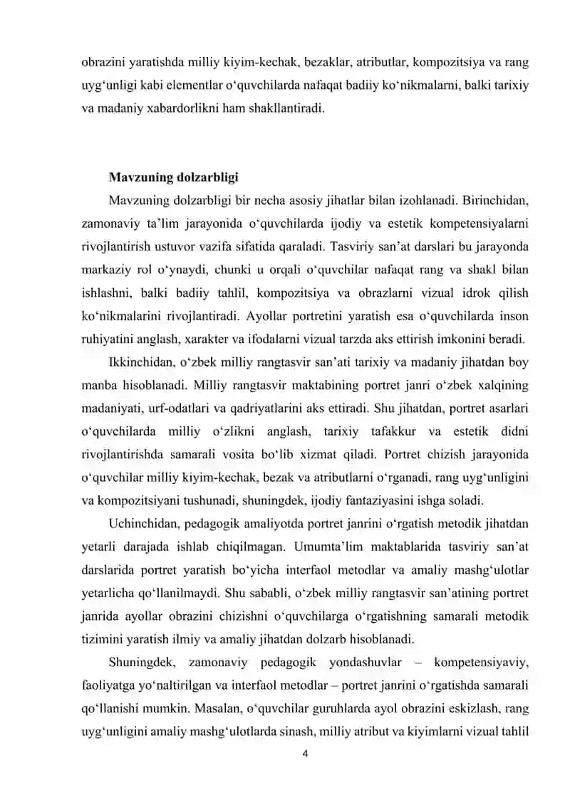 TASVIRIY SAN`AT VA MUHANDISLIK GRAFIKASI YO`NALISHI 4